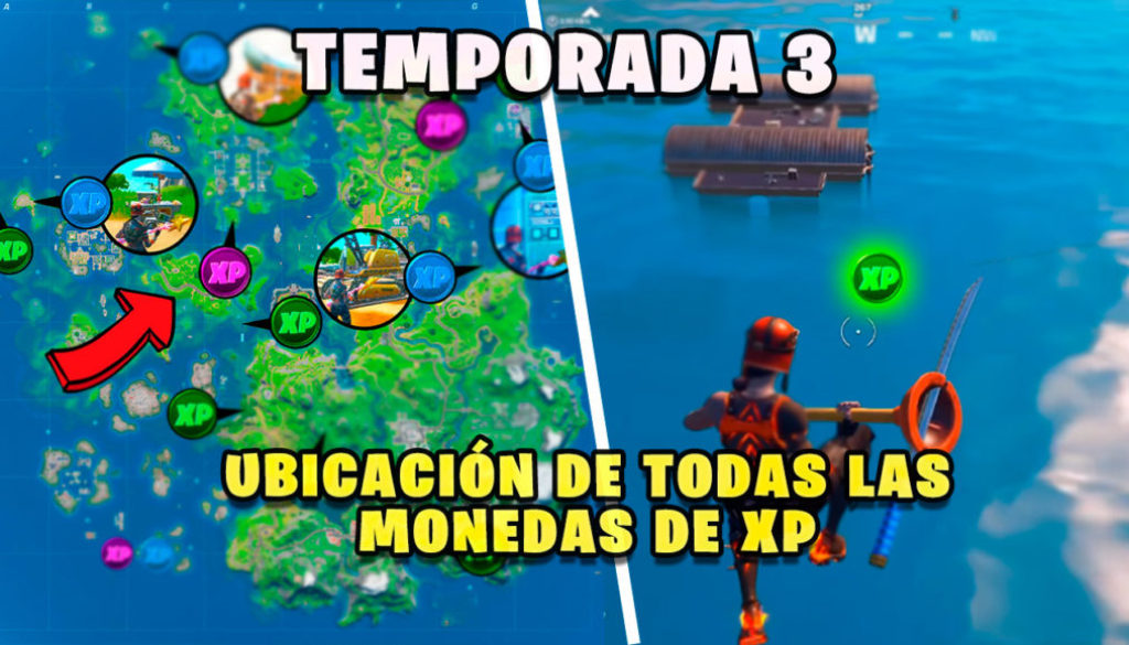 Ubicación Monedas Fortnite