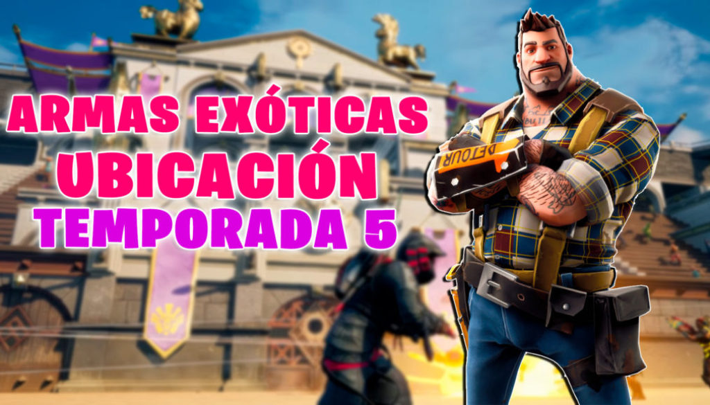 Ubicación de las armas en Fortnite